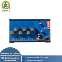 Module de détection de transformateur de courant alternatif 6 canaux AoShangMing avec RS485 Lan Modbus Rtu TCP