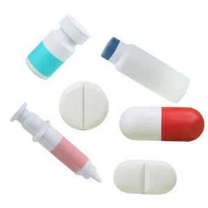 Jouet anti-stress publicitaire en forme de pilule souple avec logo, idéal pour les cadeaux d'affaires - Product Image 1