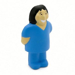 Custom Female Ball Imprint Logo <b>Nurse</b> Stress Reliever Squeeze Toys for Promotion - Product Image 1