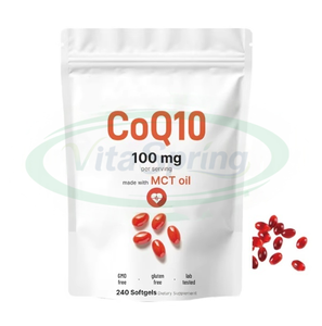 VitaSpring Cápsulas de gelatina blanda de 1000mg Soluble en agua Coenzima <span class=keywords><strong>Q10</strong></span> <span class=keywords><strong>Coq10</strong></span> cápsulas blandas Halal a granel de etiqueta privada OEM - Product Image 1