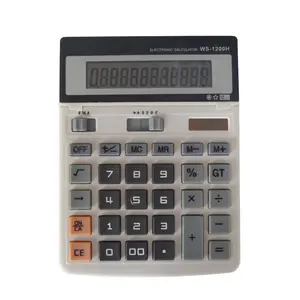 Solar Calculator Large Size Office Gift Electronic 12 Digits A5 Solar Desktop Calculator