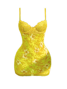 Abito da donna sexy con stampa patchwork in pizzo, scollo basso, trasparente, per vacanze al mare, feste, clubwear, vestito aderente sui fianchi - Product Image 3
