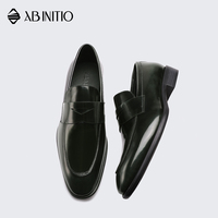 Chaussures de bureau pour hommes en cuir véritable de haute qualité, design luxueux et dernier cri, fabrication artisanale