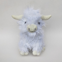 Peluche personnalisée Vache des Highlands 28 cm, Super Douce, Nouveau Jouet en Peluche Animal Vache des Highlands