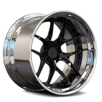 Jantes en alliage d'aluminium forgé concaves profondes chromées 17/18/19/20/22/24 pouces 5x100/5x114.3/5x115/5x120 PCD pour voitures particulières