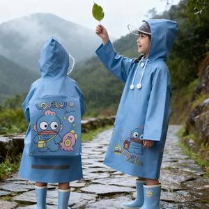 旅行用子供レインウェア アウトドア子供用再利用可能子供用カスタムロゴ卸売レインコートデザイン - Product Image 2