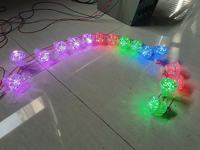 Cabochon à LED à point solide préprogrammé, corps de lampe en plastique IP65 E14 de couleur unique pour parcs à thème et champs de foire