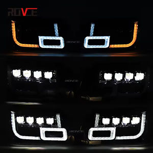 Pour Land Rover Range Rover 2010-2012, mise à niveau vers le style Defender, phare à LED à 4 lentilles, L322 DOT, phare avant, phare - Product Image 5