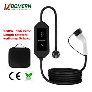 Caricatore Elettrico Portatile Domestico Bomern AC 16A 3.5kW, Colonnina di Ricarica Rapida EV Tipo 2 senza LCD - Product Image 1