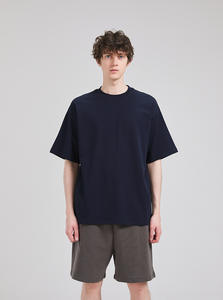 कस्टम सादे भारी कपास टी-शर्ट कस्टम प्रिंट लोगो गर्दन खाली शर्ट 100% कपास टी-शर्ट - Product Image 5