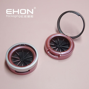 Estuche de polvo compacto vacío único redondo de 29mm con ventana transparente ABS y material de espejo Embalaje de maquillaje personalizable - Product Image 6