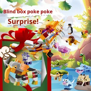 STARMERRY Noël Poke Fun <span class=keywords><strong>Animal</strong></span> <span class=keywords><strong>Crossing</strong></span> Blind Box Compatible Plastique Non Toxique Échelle 1/12 Assemblage Éducatif Animaux - Product Image 5