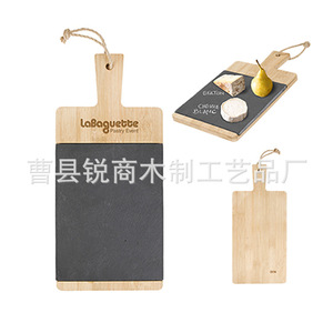 Tabla de Quesos de Bambú para Negocios, Tabla de Cortar Pequeña de 33x14.5x1cm, Tabla de Cortar Portátil para Cocina - Product Image 3