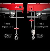 Treuil électrique portable PA1000, petit palan électrique 220V, grue de levage domestique et de construction avec commande filaire