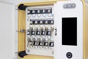 Armoire à clés commerciale avec panneau de gestion biométrique, dispositif de sécurité, de suivi électronique, 1 pièce