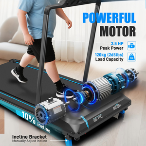 OEM Portable Home Fitness Running <strong>Machine</strong> Foldable Electric <strong>Walking</strong> Pad with Remote Handle Incline Workout Treadmill - Product Image 3