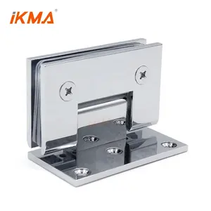 IKMA Production MEL044 Mirror chrome brass wall mount with offset plate melbourne shower glass door hinge manufacturers