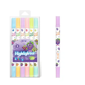 Yalong 2023 New Design Highlighter Marker Pens Fruit Aroma Marker Highlighter For School And Office