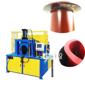 Metal tube duct flange forming machine for iron tube pipe making