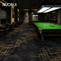 Snooker-Club und Billardraum Premium Nylon-Bedruckter Teppich Gewerbliche Qualität Feuerhemmend für Wand-zu-Wand-Bodenbelagslösungen