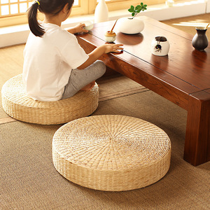 Almofada de Palha Espessada de Estilo Japonês Futon Meditação Sentado Pier Buddha Adorando Mat Tatami Mat Castiçais De Vidro - Product Image 2