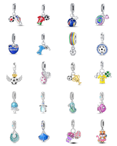 Pendentif Breloque Appareil Photo Avion en Forme de Cœur pour Enfants, Plaqué Or et Argent, Bijoux DIY, Style <span class=keywords><strong>Voyage</strong></span>, Meilleures Ventes - Product Image 2