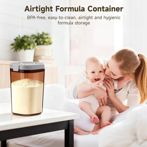 Recipiente Hermético de Plástico para Almacenamiento de Alimentos, Contenedor para Café y Fórmula con Cuchara, Organizador de Despensa, Frasco de Almacenamiento de Cocina Libre de BPA - Product Image 4