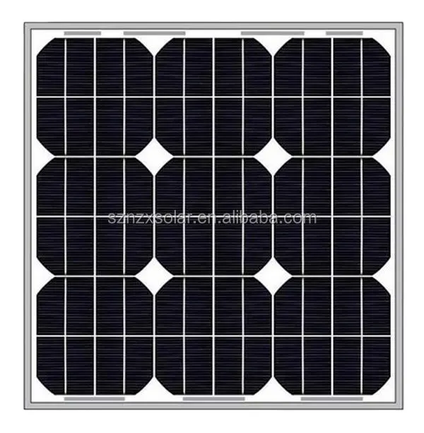 Venta caliente 12V Panel solar monocristalino 20W con alta calidad y precio competitivo
