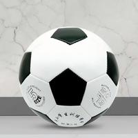 Ballon de football d'entraînement extérieur personnalisé de haute qualité, taille 5, en cuir PU économique, cousu à la machine, vente en gros