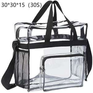 Mochila transparente de PVC personalizada con logotipo, mochila unisex impermeable de gran capacidad al por mayor - Product Image 6