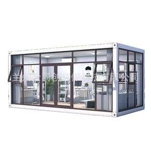 Kiosque rectangulaire en conteneur maritime modifié, boutique au design industriel, fenêtres pliables - Product Image 5