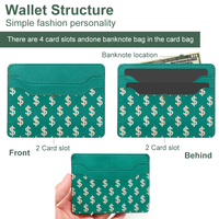 Dompet Kartu Nama Bisnis Kulit PU Desain Pola Logo Sendiri Premium Anti RFID Minimalis untuk Pria Wanita
