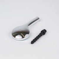 Waymay Douchette à main 2-en-1 et fonction de lavement anal, finition chromée moderne, en plastique, installation facile pour salle de bain