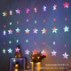 Guirlandes lumineuses LED blanc chaud en forme d'étoiles, de lunes et de flocons de neige pour fenêtre, décoration de Noël, chambre, mariage, fêtes