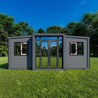 Maison conteneur modulaire préfabriquée extensible en acier, portable, pour hôtels et villas de luxe, écologique et économique, fabriquée en Chine