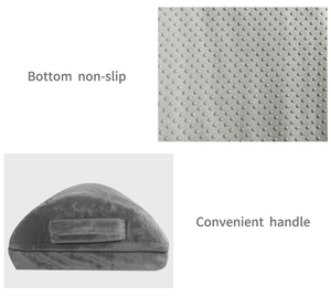 Poggiapiedi Ergonomico Personalizzato con 2 Altezze Regolabili in Memory Foam per Alleviare il Dolore <span class=keywords><strong>a</strong></span> Schiena e Fianchi, da Posizionare Sotto la Scrivania al Lavoro - Product Image 4