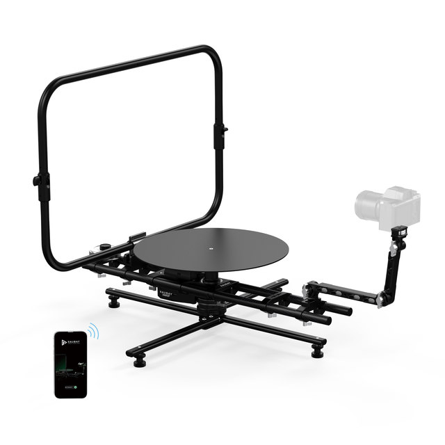 RAUBAY Motorized Aluminum Alloy 360 Degree Spinner (Pro Version) Spinning Platform Commercial Video 3D Scanning Time-Lapse 3kg