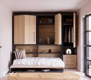 Muebles Inteligentes para Ahorrar Espacio, Cama <span class=keywords><strong>Litera</strong></span> Empotrada en la Pared, Cama Murphy, Muebles de Dormitorio para Adolescentes y Niños - Product Image 4