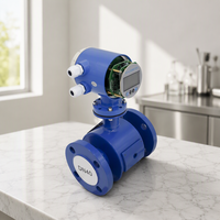 Débitmètre d'eau intelligent, capteur de débit magnétique, type d'insertion, Rs485 4-20ma Din100, affichage numérique, débitmètre électromagnétique