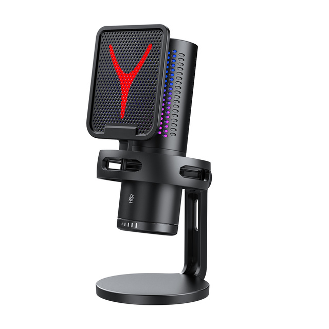 Wired Gaming Dynamic Microphone Professional Recording USB Noise Cancelling Support Wireless Connection RGB Lighting Touch