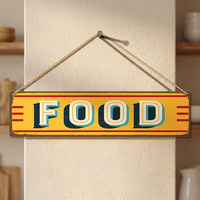 Panneaux en bois décoratifs de 40*10 cm, plaque suspendue en bois pour la décoration de la maison et des magasins