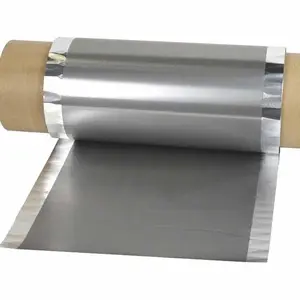 Carbono conductor recubierto de papel de aluminio para la batería cátodo sustrato (260mm W x 18um grueso 80m L/rollo)