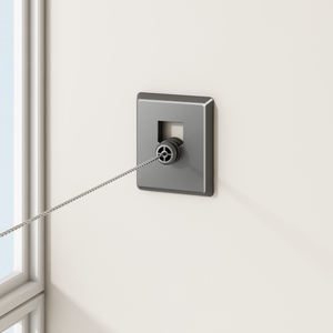 Corde à linge rétractable murale robuste en acier inoxydable avec câble réglable pour la vente en gros - Product Image 6