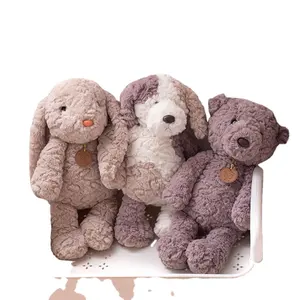 CE Boneka Beruang Teddy Lucu Nordic Boneka Anjing Kelinci Boneka Hewan Mewah Mainan Dekorasi Tempat Tidur Bayi Hadiah Lembut Menenangkan