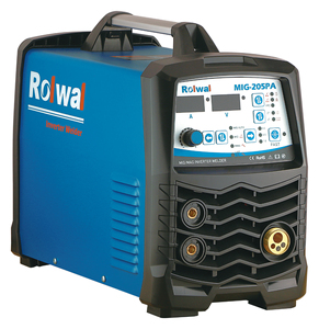 Machine à souder <span class=keywords><strong>MIG</strong></span>/MAG/MMA/LIFT TIG combinée 4 en 1 Rolwal Synergic gaz/sans gaz, portable, état neuf avec interrupteur <span class=keywords><strong>2T</strong></span>/<span class=keywords><strong>4T</strong></span> - Product Image 1