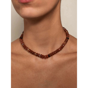 Collier en perles de quartz blanc, collier en perles de pierres précieuses colorées pour femmes, <span class=keywords><strong>bijoux</strong></span> de mode estivaux, confortables sur la peau - Product Image 2