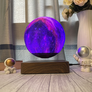 HCNT Manufacture 16 Colors LED 3D Printing Levitating Starry Sky <b>Ball</b> Night Light Floating Planet <b>Lamp</b> Office Desk Decor - Product Image 5
