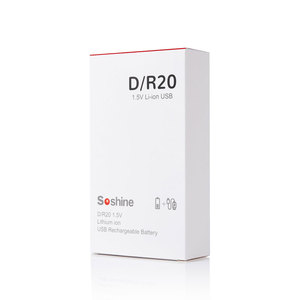 Batteries rechargeables à cellule D, USB 1.5V 6000mWh Li-ion, avec câble 2 points (lot de 1) - Product Image 6