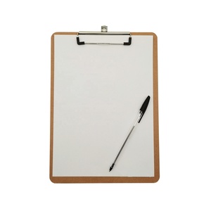 Oem văn phòng văn phòng phẩm biểu tượng tùy chỉnh A3 A4 A5 A6 gấp bằng văn bản MDF gỗ tông clipboard giấy chủ clip Hội Đồng Quản trị với móc áo - Product Image 6