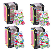 Jouets en peluche ours mignons à récupération lente, anti-stress, emballage en boîte colorée, unisexe, pour cadeaux, ours en peluche de dessin animé, jouets moelleux pour adultes et enfants